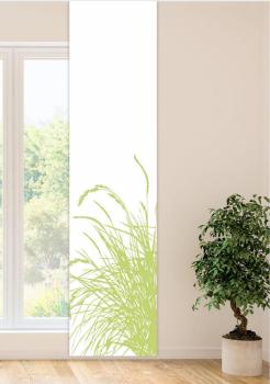 Flächenvorhang Reed24 Apfel L blanco  Schiebevorhang, Schiebegardine, modern, 60 cm breit, 2,65 m hoch, 3 m hoch